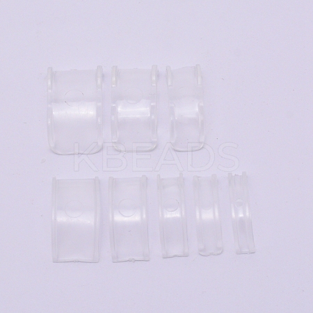8Pcs 8 Sizes Resin Invisible Ring Size Adjuster FIND-WH0063-24-1