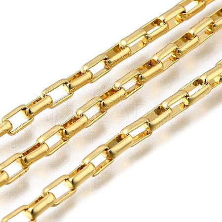 Brass Rectangle Link Chains CHC-G025-01G-1