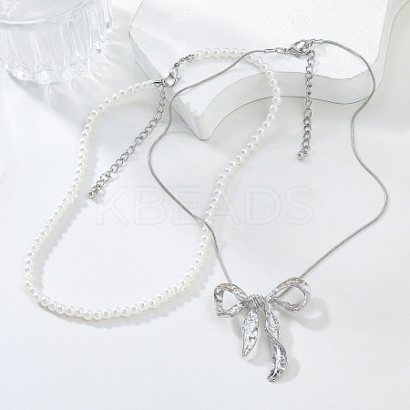 Fashionable Necklace Sets NJEW-K384-06P-1