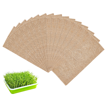 Plant Jute Fibre Grow Mat for Microgreens DIY-WH0678-123-1
