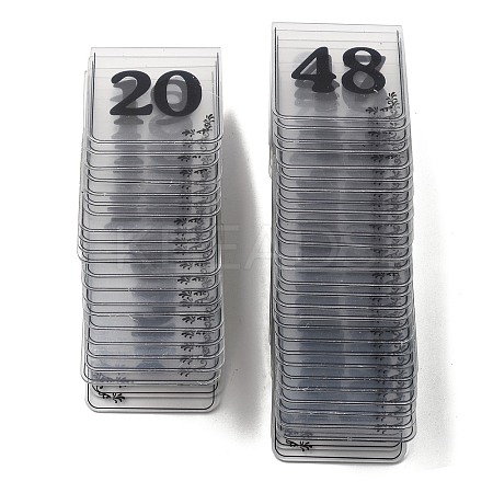 (Defective Closeout Sale: 1~50 Missing Numbers)Acrylic Table Number Sign AJEW-XCP0003-13-1
