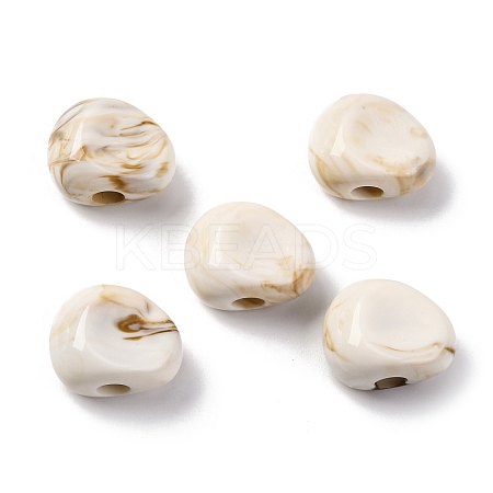 Two Tone Opaque Acrylic Beads X-MACR-Z002-01B-1
