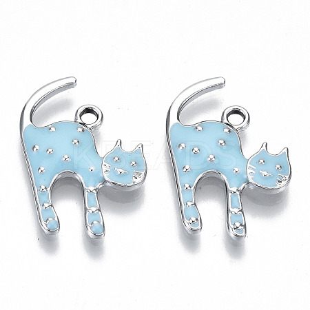 Eco-Friendly Zinc Alloy Pendants FIND-N048-45C-NR-1