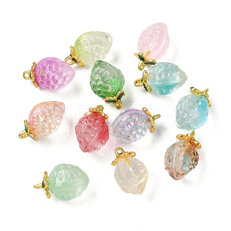 Transparent Glass Pendants GLAA-P072-03G-1
