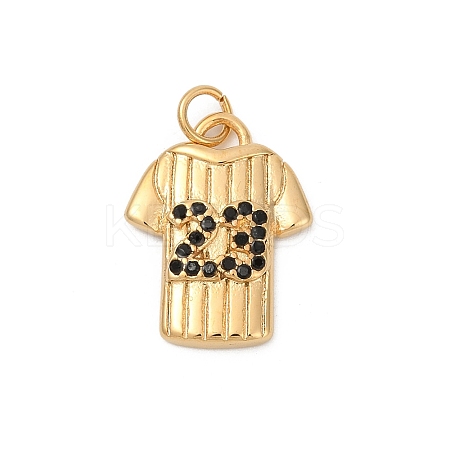 304 Stainless Steel Micro Pave Cubic Zirconia Pendants LS-STAS-D305-02G-D-1