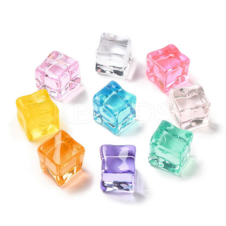 Square Transparent Resin Ice Cubes RESI-C034-03-1