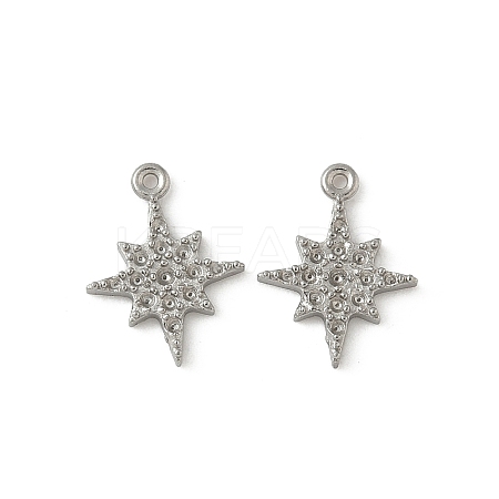 304 Stainless Steel Pendant Rhinestone Settings STAS-Z144-02P-02-1