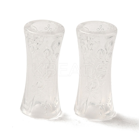Transparent Acrylic European Beads TACR-G048-08-1