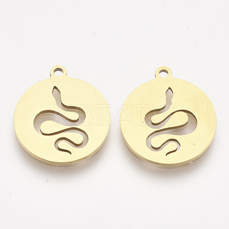 201 Stainless Steel Pendants X-STAS-T044-101G-1