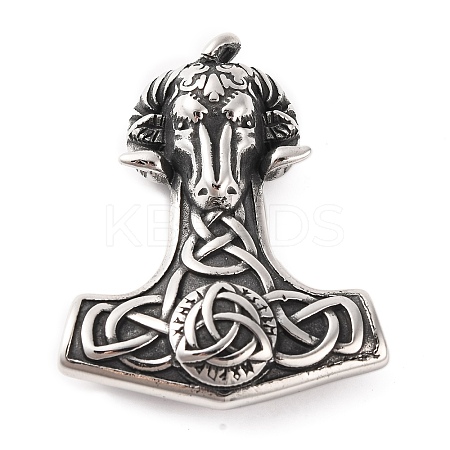 316 Surgical Stainless Steel Big Pendants STAS-Z073-09AS-1