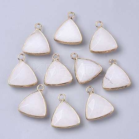 Natural White Jade Pendants G-S359-029F-1