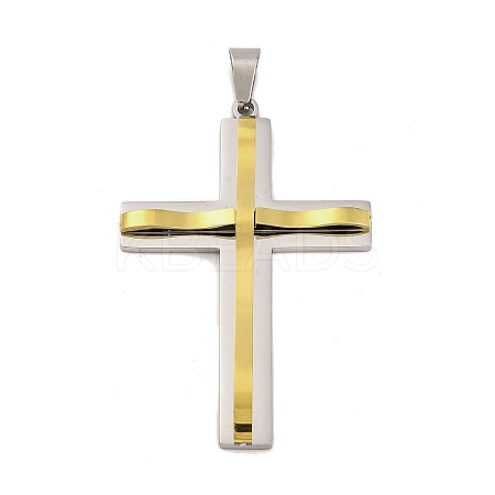 PVD Vacuum Plating 304 Stainless Steel Big Pendants STAS-Z080-13GP-1