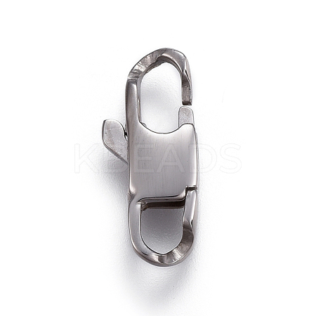 304 Stainless Steel Lobster Claw Clasps STAS-I117-02E-P-1