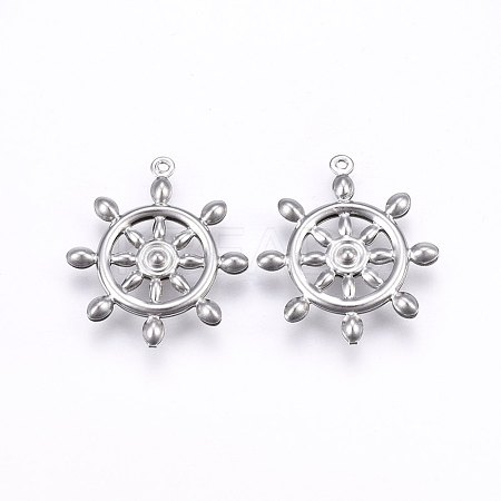 Tarnish Resistant 304 Stainless Steel Pendants STAS-E438-23P-1