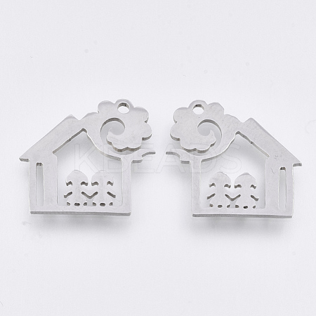 Tarnish Resistant 201 Stainless Steel Pendants STAS-T044-79P-1