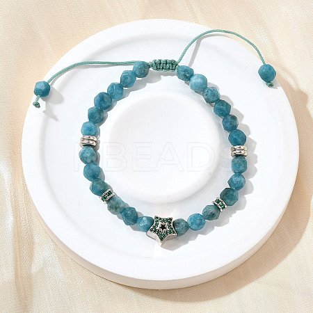 Brass Beaded Bracelets BJEW-Z094-03C-1