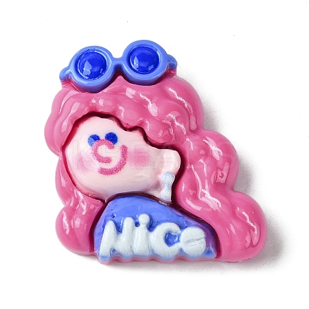 Opaque Resin Decoden Cabochons RESI-C045-01A-1