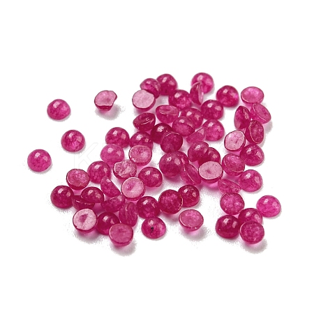 Natural White Jade Dyed Cabochons G-H309-02-03-1