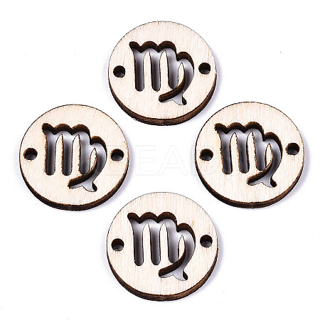 Unfinished Natural Poplar Wood Links Connectors WOOD-S045-139A-05-1