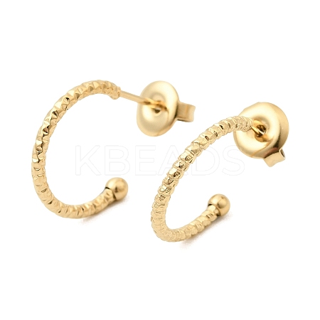 304 Stainless Steel Stud Earring Findings LS-STAS-C161-06G-1