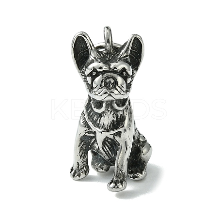Retro 304 Stainless Steel Pendants STAS-G331-09B-AS-1