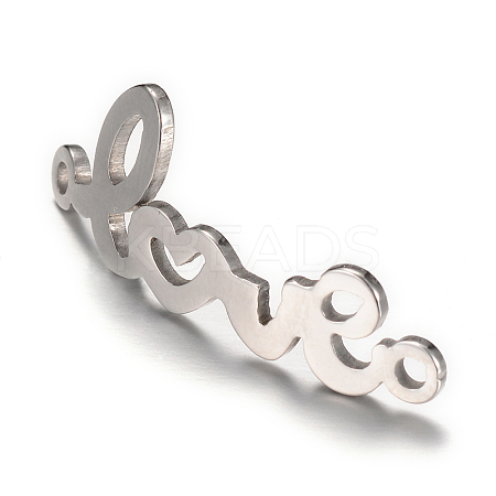 Non-Tarnish 201 Stainless Steel Links connectors LS-X-STAS-S059-07B-1
