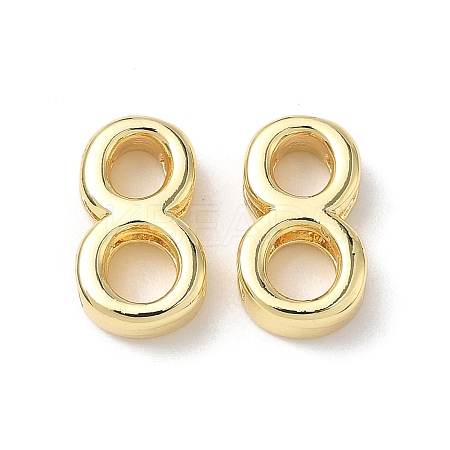 Brass Slide Charms KK-L253-15G-08-1