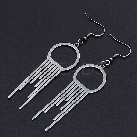 Tarnish Resistant 201 Stainless Steel Dangle Earrings LS-STAS-S105-JN616-1-1