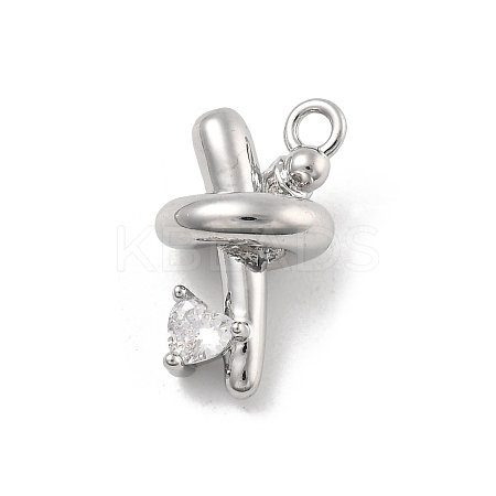 Brass Micro Pave Cubic Zirconia Pendants LS-KK-D283-21P-1