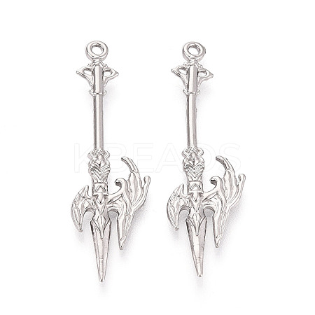 304 Stainless Steel Pendants STAS-N114-63P-1