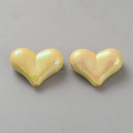 10Pcs Opaque Acrylic Beads SACR-WH0008-020E-1