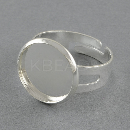 Adjustable Brass Pad Ring Settings X-MAK-S017-16mm-JN002S-1