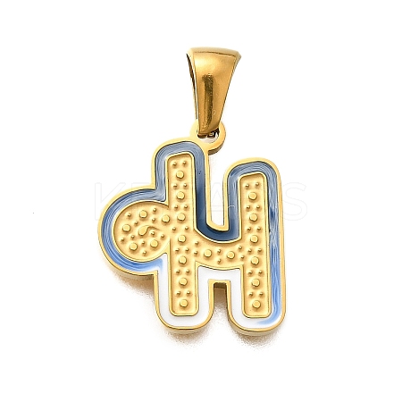 304 Stainless Steel Pendants STAS-K297-01G-H-1