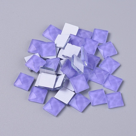 Faceted Glass Cabochons DIY-WH0121-46G-1