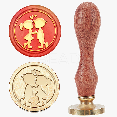 Wax Seal Stamp Set AJEW-WH0208-1156-1