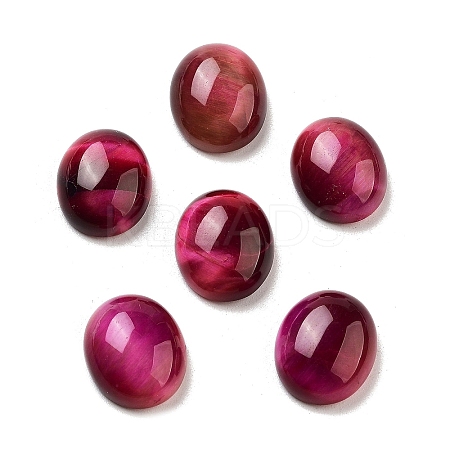 Dyed Natural Tiger Eye Cabochons G-G145-01A-22-1