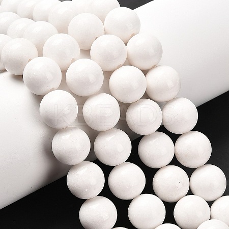 Natural Mashan Jade Round Beads Strands G-D263-12mm-XS01-1