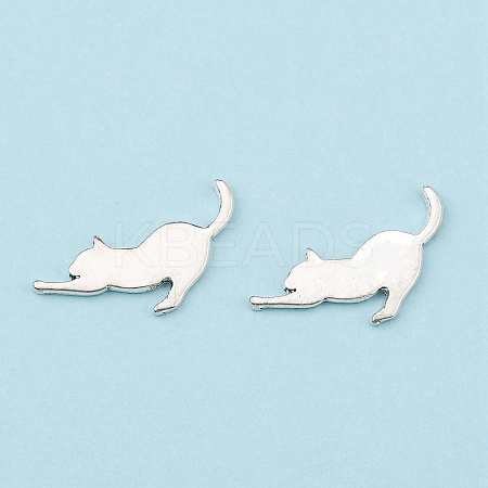 Alloy Kitten Cabochons LS-PALLOY-WH0072-73E-S-1