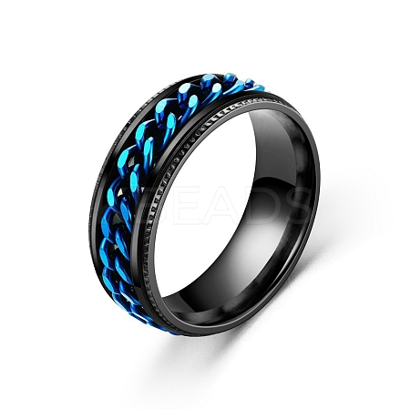 201 Stainless Steel Rotating Finger Ring LS-PW-WG30340-04-1