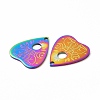 Ion Plating(IP) 304 Stainless Steel Pendants STAS-F290-16MC-2
