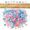 Acrylic Bead Flowers/Stars/Hearts OACR-FS0001-68-5