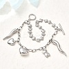 304 Stainless Steel Double-strand Bracelets BJEW-G758-01P-3