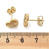 Rack Plating Brass Micro Pave Clear Cubic Zirconia Stud Earrings EJEW-K299-01G-Y-5