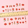 40Pcs 10 Styles Valentine's Day Alloy with Enamel Pendants ENAM-FS0002-39-5