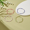 2Pcs 2 Style Natural Pearl & Glass Seed Beaded Stretch Bracelets Set BJEW-JB09032-7