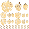 12Pcs 3 Styles 201 & 304 Stainless Steel Pendants STAS-CN0001-52-1
