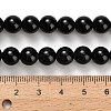 Natural Black Onyx(Dyed & Heated) Beads Strands G-H329-C06-8mm-5