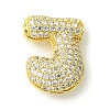 Rack Plating Brass Cubic Zirconia Pendants KK-S378-02G-J-1