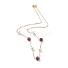 Polymer Clay Rhinestone Beads  Beads Necklace BJEW-B078-03G-1