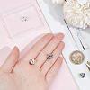 4Pcs 2 Colors 925 Sterling Silver Bead Caps STER-BC0002-34-3